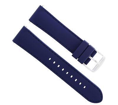 #ad 20MM RUBBER DIVER WATCH BAND STRAP FOR ROLEX DAYTONA EXPLORER I II WATCH BLUE $14.95