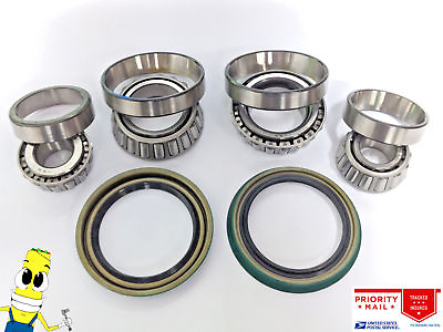 #ad USA Made Front Wheel Bearings amp; Seals For GMC C1500 1981 1986 Light Duty Brakes $69.95