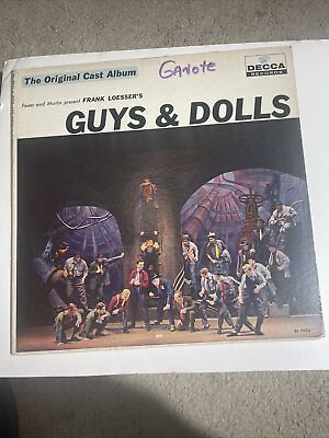 #ad Guys amp; Dolls Original Cat Album VG Vinyl Record LP 12” $3.94