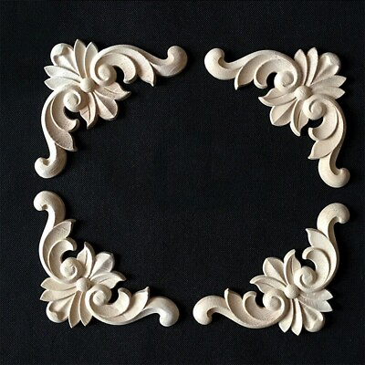 #ad High Quality Wood Applique Carve Decal Furniture Onlay DIY European Style $28.14