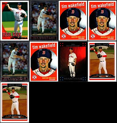 #ad 9 Tim Wakefield Boston Red Sox Lot $8.10
