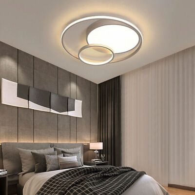 #ad Round Modern LED Ceiling Light Circle Chandelier Lamp Fixture Kitchenamp;Bedroom US $54.86