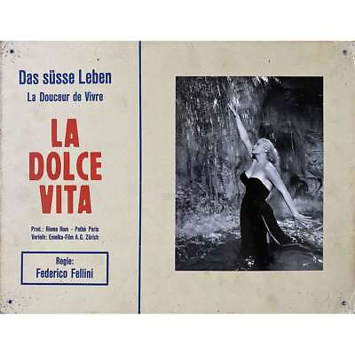 #ad LA DOLCE VITA Lobby Card N04 14x18 in. 1960 Federico Fellini Mastroianni $256.99