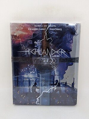 #ad Highlander Director#x27;s Cut Steelbook Blu ray DVD Digital New amp; Sealed $19.99