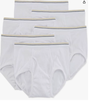 #ad Stafford 12 Pair Men#x27;s Underwear Cotton Brief White 2XL 3XL 4XL $29.99