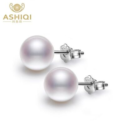 #ad Women Pearl Stud Earrings Natural Freshwater Pearls Screw Back Ear Rings Jewelry $243.52