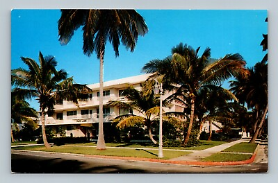 #ad POSTCARD Park Lane Apartment Hotel Palm Beach Florida $1.98