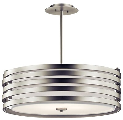 #ad Kichler Lighting 43390NI Roswell 4 Light 24quot; Wide Pendant Brushed Nickel $148.00