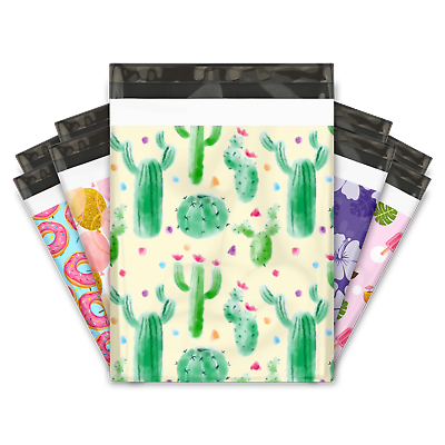 #ad 10x13quot; Designer Poly Mailers Shipping Envelopes Premium Colorful Printed Bags $119.99