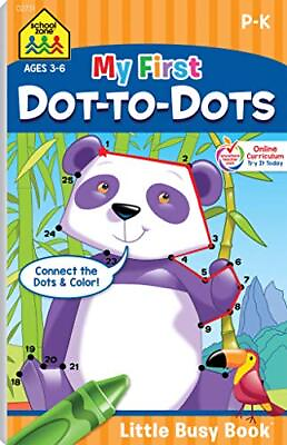 #ad SCHOOL ZONE MY FIRST DOT TO DOTS WORKBOOK AGES 3 TO 6 By Joan Hoffman *NEW* $13.95