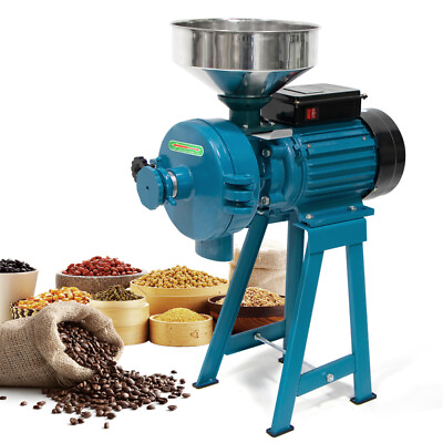 #ad 3000W Household Dry and Wet Electric Flour Mill Wheat Rice Soy Coffee Maker Gift $309.00
