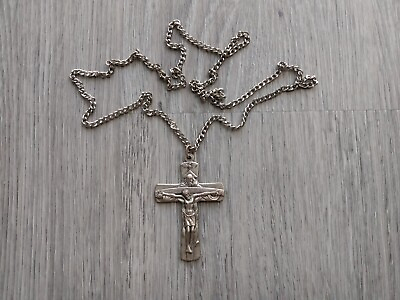 #ad God Holding Jesus on the Cross Necklace Crucifix Pendant $30.00
