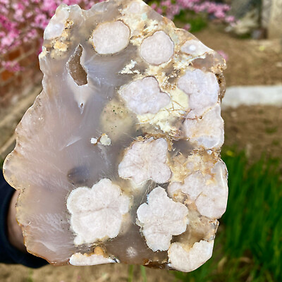 #ad 422gNatural cherry blossom agate cherry blossom quartz crystal Reiki healing $183.08