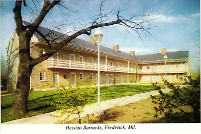 #ad Hessian Old Stone Barracks Maryland Built Revolutionary War Prisoners Postcard $2.39