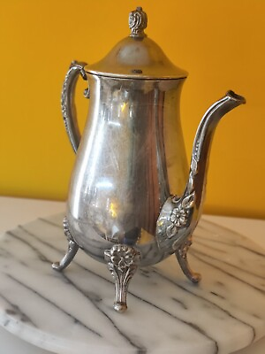 #ad Vintage Abington Silver Plated Coffee Tea Pot with Lid Handle Great Condition $29.99
