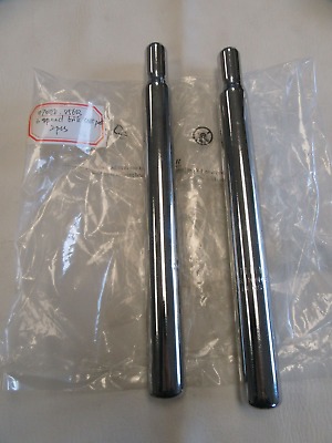 #ad FU FENG 3 SPEED BIKE SEAT POST PAIR OF 2 SILVER 28.6 MINI INSERTION 70088 $19.95