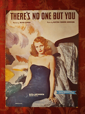 #ad RARE 1946 Sheet Music RITA HAYWORTH There#x27;s No One But You $14.40