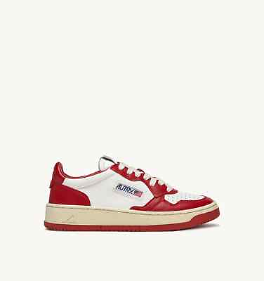 #ad Sneaker Man Autry Medalist Low Leather Bicolour White Red Art. Aulm WB02 $183.75