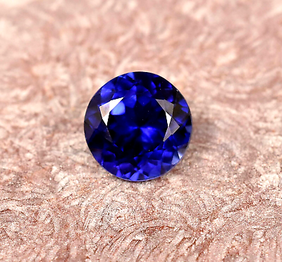 #ad 10 Ct Natural Kashmiri Royal Blue Sapphire Certified Round Cut Gemstone $16.70