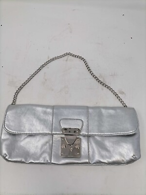 #ad Clutch Purses Silver Bags Handbags $4.99