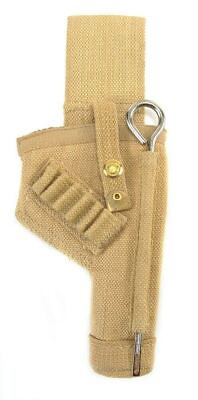 #ad British Tanker 38 Webley Canvas Holster with shell loops and cleaning rod $34.99