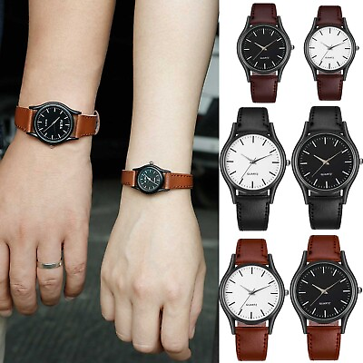 #ad Men#x27;s Fashion Business Design Hand Watch Leather Watch $7.51