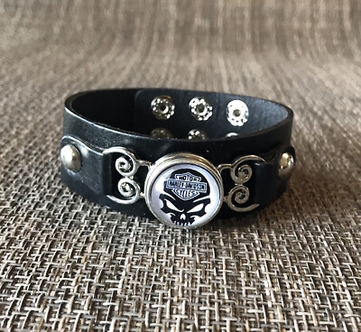 #ad Snap Jewelry Bracelet with Harley Davidson Snap $15.00