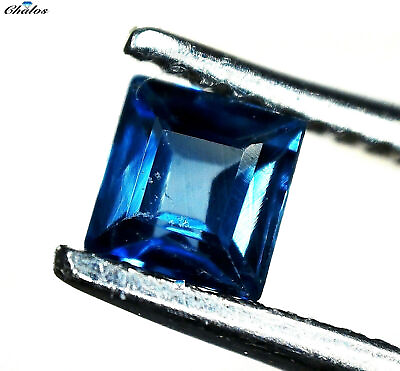 #ad 1x sapphire carree faceted blue 2.4x2.4mm SA006B $8.75