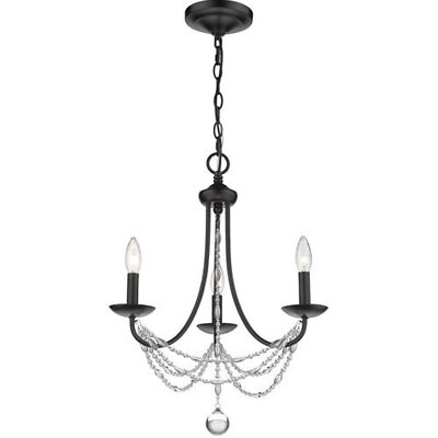 #ad Mini Chandelier 3 Light Steel in Elegance style 21.5 Inches high by 18 Inches $144.95