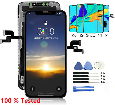 For iPhone X XR XS Max 11 12 Pro OLED LCD Display Touch Screen Replacement Lot $40.99