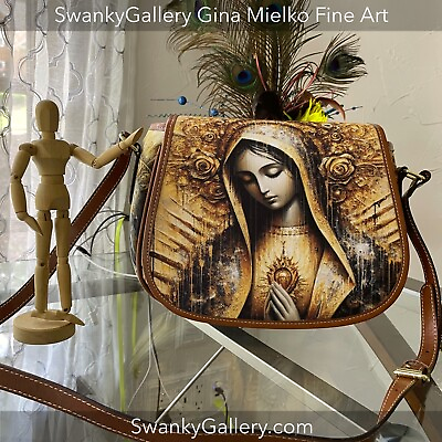 #ad Catholic Virgin Mary Our Lady Theotokos Crossbody Ltd. Ed. Art Handbag $87.00