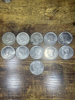 #ad Kennedy Half Dollar Coins Lot Of 11 $25.00