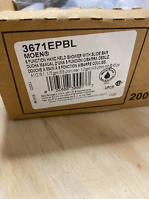 #ad Moen 3671EPBL Multi Function Hand Shower Package in Matte Black **OPEN BOX** $149.99