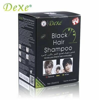 #ad 🥇USA SELLER DEXE Black Hair Shampoo Instant 5 Min Hair Color Dye:🔥BESTSELLER $13.95