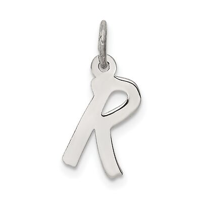 #ad Sterling Silver Small Initial R Charm 19 mm x 8 mm $22.99