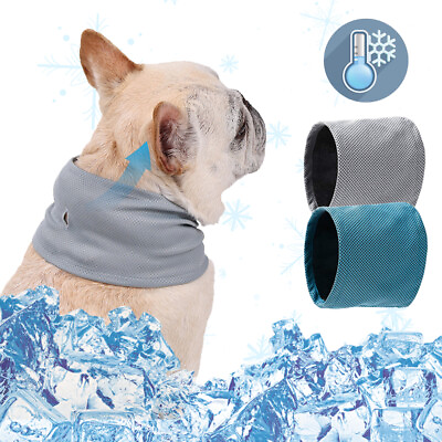 #ad Cooling Scarf for Puppy Dogs Cooling Collar Ideal Summer Bandana Collar S M L $9.89