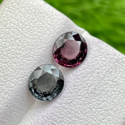 #ad Spinel A 2.50crt Brilliant Round Cut Natural Burmese Spinel Reverse Pair Gems $169.00