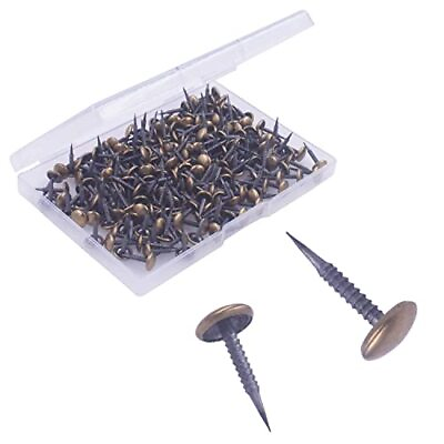 #ad Antique Upholstery Tacks 200 Pieces Decorative Sofa Nails for Furniture and C... $12.96