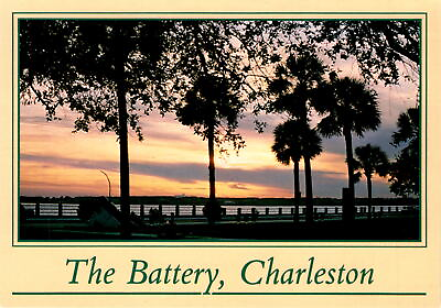 #ad Charleston South Carolina White Point Gardens children couples Postcard $9.89