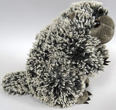 #ad Plush Porcupine Gray Stuffed Animal Wild Republic K M Soft Fluffy 2017 7.5 tall $7.99
