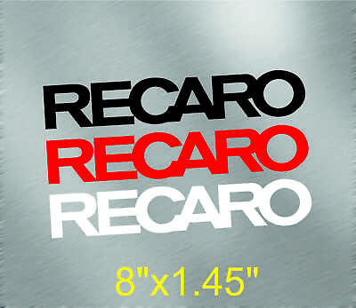 #ad Recaro decals stickers vinyl emblem logo graphics aufkleber pegatina car bumper $9.93