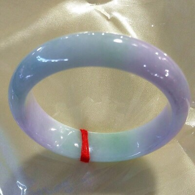 #ad Certified Natural AA high Ice purple Myanmar Jade jadeite bracelets bangle 58MM $105.00