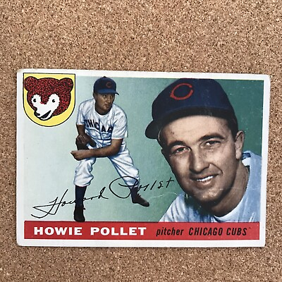 #ad 1955 Topps #76 Howie Pollet – Chicago Cubs $4.00
