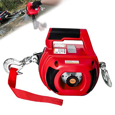#ad Portable Drill Winch 750LBS Drill Powered Winch with Alloy Steel Wire Rope 40FT $181.99