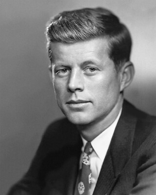 #ad Young JOHN F KENNEDY Glossy 8x10 Photo JFK Print Politics Poster Portrait $5.49