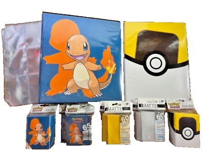#ad UltraPro Pokemon Bundle Combo Pack Binder Album Pages sleeves deckboxes $65.99