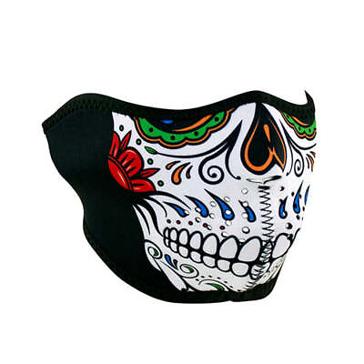 #ad ZAN Half Mask Neoprene Muerte Skull $24.99