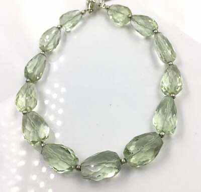 #ad Green Amethyst Faceted Fancy Tumbles Gemstone Jewelry $62.40