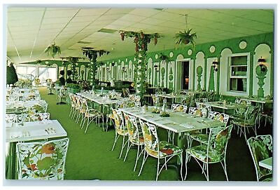 #ad c1950#x27;s The Riveria Room Chippewa Motel amp; Restaurant Mackinac Michigan Postcard $19.95