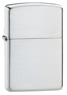 #ad Zippo 13 Brushed Full Size Sterling Silver Lighter NEW $160.00
